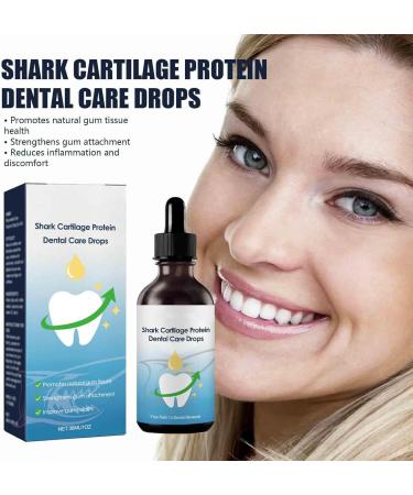 Shark Cartilage Protein Drops for Tooth Growth & Stain Removal - 5PCs | Dental & Oral Recovery - Buy Online on GoSupps.com