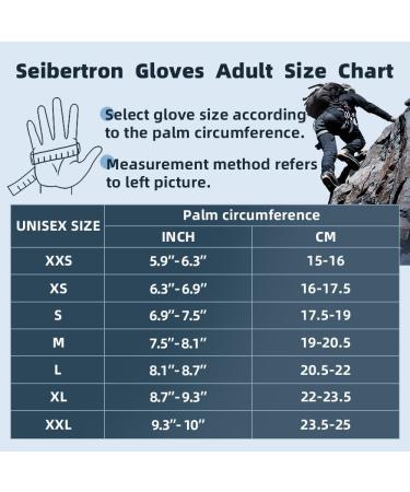 Buy Seibertron Full Finger Climbing Gloves - Lightweight Padded Breathable for Adventure Rescue Sailing & More - XS Black - International Shipping Available - Buy Online on GoSupps.com