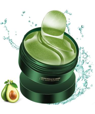 60PCS Green Avocado Eye Pads | Anti-Aging Hydrating Hydrogel Masks for Dark Circles Puffiness & Tear Bags - Buy Online on GoSupps.com