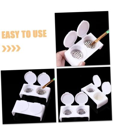 FRCOLOR Nail Art Brush Cup Nail Dappen Dish Monomer Dish with Lid Dapping Dish for Nails Dappen Dish with Lid Dappen Dish for Nails Monomer Holder Nail Monomer Dish Various Tool Acrylic - Buy Online on GoSupps.com