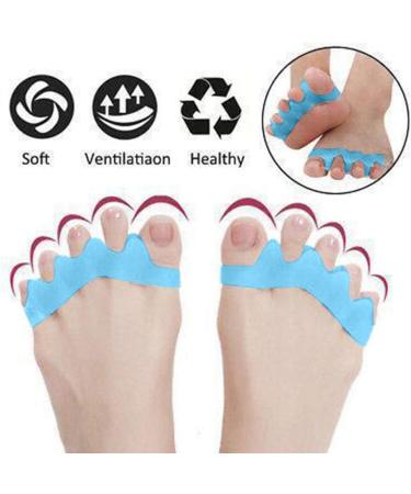 Clicitina Foot Toe Pair Hammer Smoothing Corrector - Silicone Separator for Comfort | Sport QB343 (Blue One Size) - Buy Online on GoSupps.com