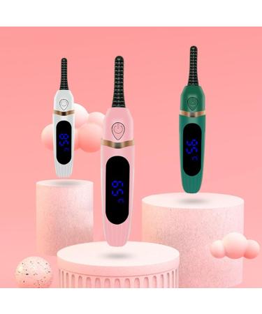Heated Eyelash Curlers - Rechargeable Electric Lash Curler with Comb & LED Display | Perfect Makeup Tool & Gift for Women (Pink - Buy Online on GoSupps.com
