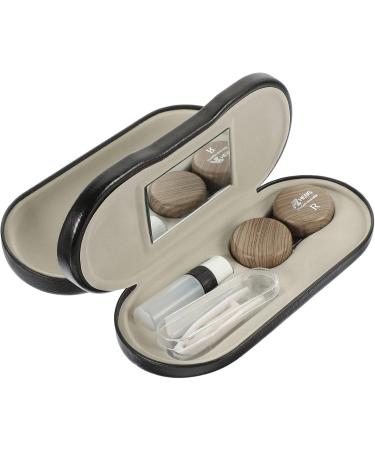 Buy Homsfou 5-Sentence Glasses Case - Travel Glasses & Contact Lens Kit with Metal Mirror | Double Usage Compact & Stylish - Buy Online on GoSupps.com