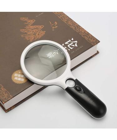 XENITE Glass High-Definition Glass with Lamp 20 Times Hand-held High-Power Children's Old Man Reading Maintenance Identification 10 Times Glass Volume 210 103 30mm OfficeProducts Magnifier - Buy Online on GoSupps.com