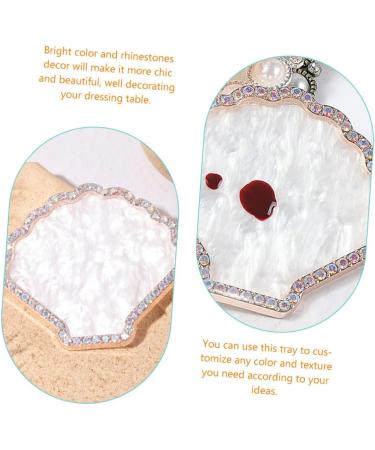  NOLITOY NOLITOY Nail Art Palette Nail Polish Tray Nail Display Stand Resin Palette Makeup Mixing Tray Nail Art Plates Nail Display Plates - Buy Online on GoSupps.com