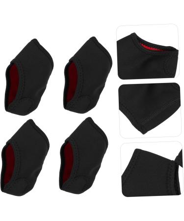 Buy 2 Pairs Heel Warmer Covers | Achilles Cushion & Support Sleeves | Warm Socks Black - International Shipping Available - Buy Online on GoSupps.com