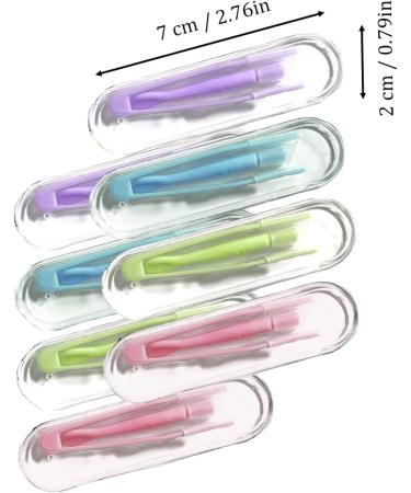 8 PCs Silicone Contact Lens Applicator Set - Portable Tools with Tweezers & Memory Case | Reusable Contact Lens Remover for Easy Eye Care - Buy Online on GoSupps.com
