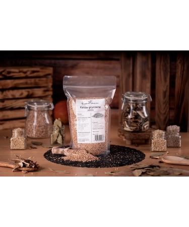  Kuchnia Zdrowia Kuchnia Zdrowia - Roasted Buckwheat Groats - Natural - High Quality - Leak-proof zip-lock bag - 1kg Doypack - Buy Online on GoSupps.com