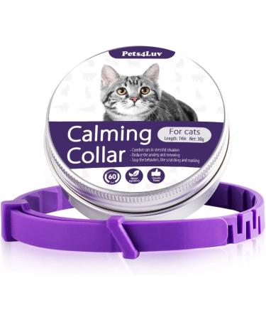 Pets4Luv Calming Collar for Cats - Anxiety Relief with Pheromone Technology - Adjustable & Waterproof - Suitable for Small, Medium, & Large Cats - Buy Online on GoSupps.com