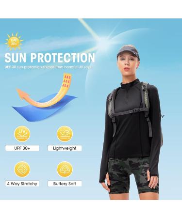 Tesuwel Women's 1/4 Zip Athletic Shirt with Thumbholes | UPF 50+ | Quick Dry | XX-Large - Buy Online on GoSupps.com