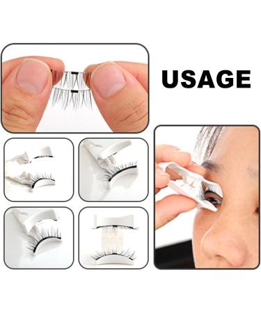 Magnetic False Eyelashes Clip - Lash Clip Applicator Helper Tool Magnetic False Eyelash Applicator | Portable Magnetic Eyelashes Applicator Tool for Women Girls Friends (White)(2.09x1.46 Inches) - Buy Online on GoSupps.com