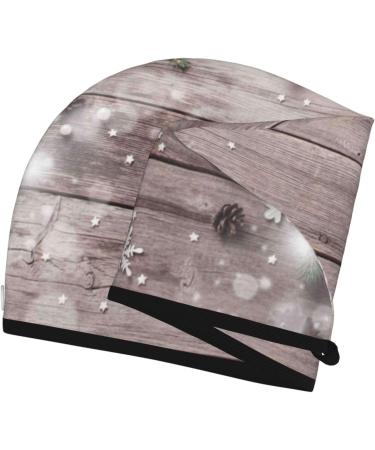 Christmas Fir Tree & Snowflake Hair Towel Wrap - Super Absorbent Coral Velvet for Long Curly Thick Hair | Quick Dry Microfiber Cap - Buy Online on GoSupps.com