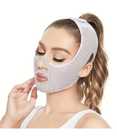 V Shaped Contouring Face Mask Line Shaping Lifting Belt Neck Reduction Jawline Lift Tape Enhancer Face Patch Firming Tightening Skin Chin Up Sculpting Collagen Mask