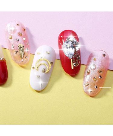 6 Boxes Mixed Nail Art Rhinestones Diamonds Crystals Beads Gems with Tweezer for 3D Nails Art Decoration Nail Art Supplies - Buy Online on GoSupps.com