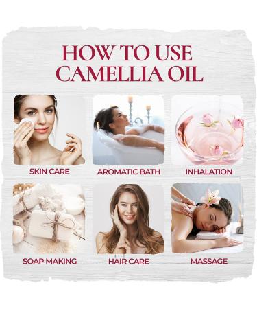 Pure Camellia Seed Oil 118mL Cold Pressed 100% Natural Carrier Oil for Skin & Hair - Buy Online on GoSupps.com