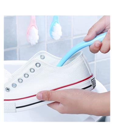 Home Shoes Brushes Double Long Handle Cleaner Cleaning Brushes Toilet Washing Dishes Portable Sneakers Shoe Cleaning Brush Tools Bathroom Tool Brush Onecolor