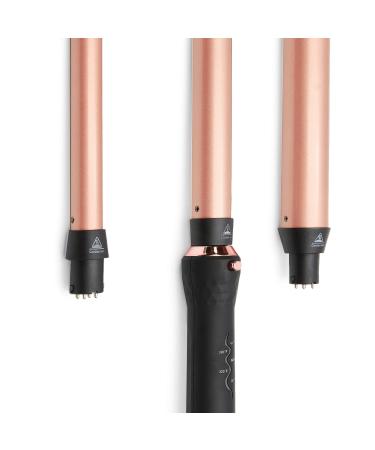 SUTRA Interchangeable 3-in-1 Styler Set | Spring Curler Waver & Clipless Wand in Rose Gold & Black - Perfect for International Shipping - Buy Online on GoSupps.com