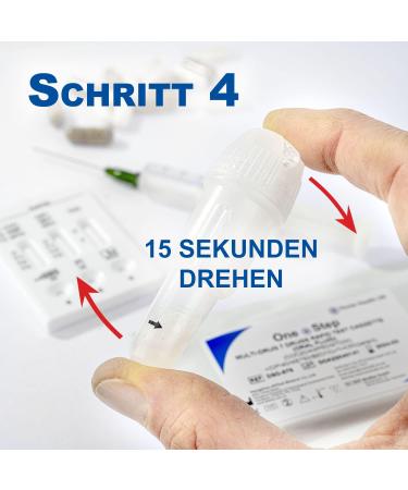 One+Step Multi Drug Test Saliva Kit - 5 Panel THC Amphetamine Cocaine MDMA Opiate - Fast & Accurate Results - 2 Pack - Buy Online on GoSupps.com