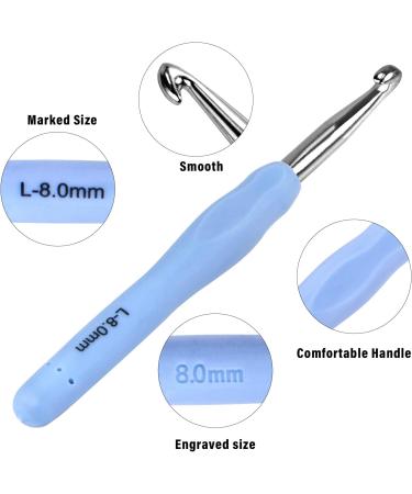 43 PCS Ergonomic Crochet Hook Set with Case and Accessories - Ideal for Arthritic Hands - 14 Sizes, Extra Long Needles - Knitting Kits for Enthusiasts - Buy Online on GoSupps.com