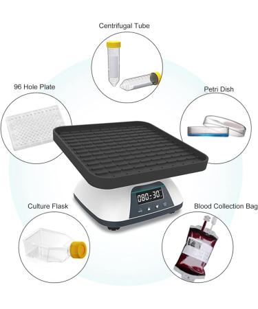 HHCCTEO Digital Orbital Shakers - Adjustable Speed 10-80 RPM Wide Application for Chemistry - Large Flat Tablet - Buy Online on GoSupps.com