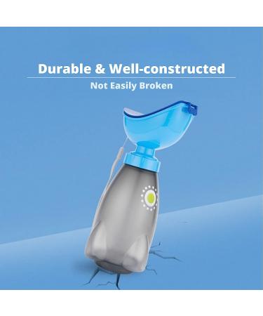 Gowgelit Female Urinal - Wide Opening, Odor Resistant, Leakproof Pee Bottle for Women - Ideal for Camping, Travel, and Elderly Care (Blue) - Buy Online on GoSupps.com