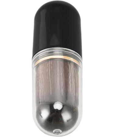 Retractable Makeup Brushes Portable Loose Powder Small Compact Dense Bristle Brush with Travel Cover (Black) - Buy Online on GoSupps.com