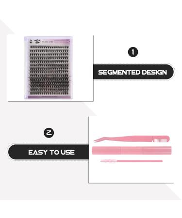 FRCOLOR DIY Eyelash Kit - Individual Lash Clusters Eyelash Extensions Tools Glue Remover & Tweezers - Self Application - Pink - International Shipping - Buy Online on GoSupps.com