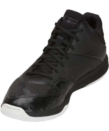 ASICS Men's Netburner Ballistic FlyteFoam Mid Top Volleyball Shoes - Size 8.5 Black/Black - Buy Online on GoSupps.com