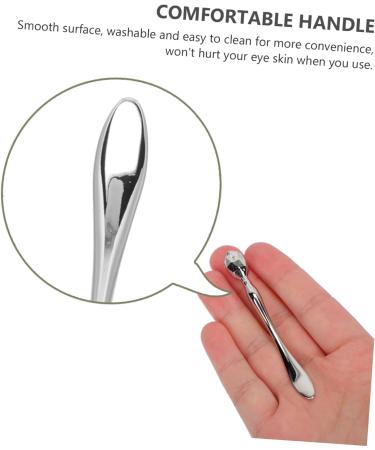 WOONEKY 2pcs Eye Cream Stick Eye Massaging Rod Massaging Tools Face Massager Face Tools Eye Cream Roller Makeup Tools Miniature Garden Tools Wrinkle Remove Stick Gift Zinc Alloy Metal 8x1cm Silver - Buy Online on GoSupps.com