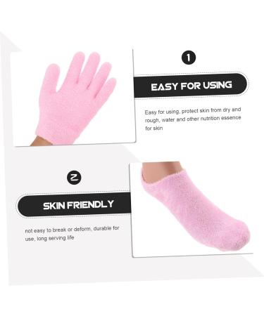 Healeved 6 Pairs Gel Care Kit Hydrating Gloves Socks for Men Moisturizing Mittens Dry Hand Gloves Women Moisturizing Socks Suits for Men Mens Socks Pink Skin Care Set Yarn Spa Miss - Buy Online on GoSupps.com