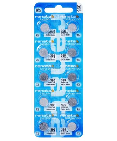 Renata Batteries 395/SR927SW 0% Mercury Watch Battery (10 Pack)
