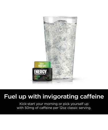 Ninja Thirsti ENERGY Lemon Lime Flavoured Water Drops with invigorating caffeine and contain 0 calories* 0 sugar* (*per 12oz classic serving) . Turn water into refreshing fruit-flavoured sparkling or still drinks with Ninja Thirsti ENERGY Flavoured Water  - Buy Online on GoSupps.com