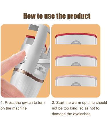 Buy Electric Heated Eyelash Curler - Fast USB Charging Temperature Sensitive Durable Silicone Design for Lasting Lashes - Buy Online on GoSupps.com