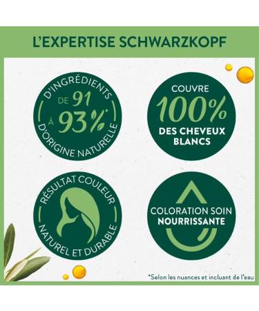 Schwarzkopf - Natural & Easy - Natural Permanent Hair Color - Olive Oil and Lavender Extract - 92% Natural Ingredients - Light Brown LICHTBRUIN 564 1 Unit (Pack of 1) - Buy Online on GoSupps.com