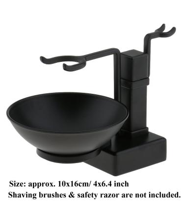 Premium Black Men's Shaving Set with Soap Dish - Safety Razor & Brush Holder - International Shipping - Buy Online on GoSupps.com