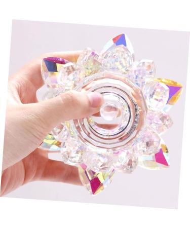 POPETPOP Nail Art Crystal Cup Makeup Container Barniz De Gel Para U as Cosmetic Containers Clear Tumblers Nail Art Supplies Acrylic Tool Stand Small Travel Jewelry High Transparent Crystal - Buy Online on GoSupps.com