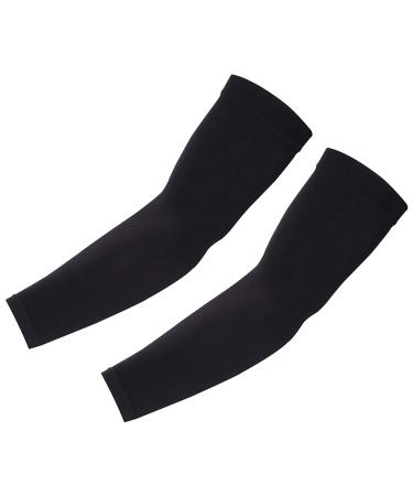 Arm Sleeves for Men Women, Sun Protection Cooling UPF 50 Compression Arm Sleeve Black