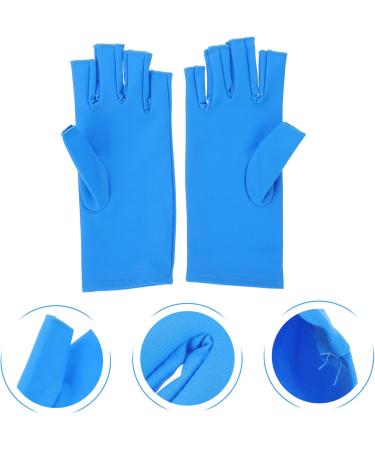 Gogogmee 1 Pair Nail Gloves Nail Art Tools UV Shield Gloves Sunscreen Gloves Fingerless Mitts Anti-uv Gloves Nail Fingerless Manicure Gloves Fingerless Gloves - Buy Online on GoSupps.com