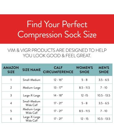Vim & Vigr Cotton Compression Stockings 20-30 mmHg Medical Grade - Navy Blue Marl Size M/L - International Shipping Available - Buy Online on GoSupps.com