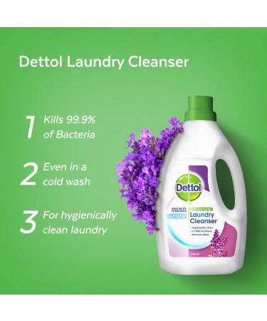 Dettol Antibacterial Laundry Cleanser Lavender 1.5L - Dermatologically Tested - Buy Online on GoSupps.com