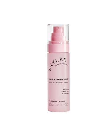 Skylar Boardwalk Delight Hair & Body Mist | Hypoallergenic & Clean Fragrance | Vegan Cruelty Free and Safe For Sensitive Skin | 80 ML 2.7 Fl Oz