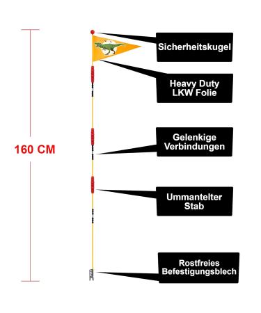 KARL DRAIS Dino Bicycle Pennant | Children s Bicycle Flag & Accessories | Fun Kids Bike Gear - Buy Online on GoSupps.com