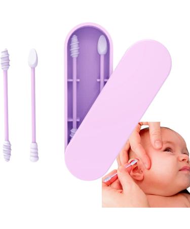 Silicone Cotton Swabs - Reusable Q-Tips for Gentle Cleaning | BPA-Free Washable Mini Swabs in Purple for Kids & Adults - Buy Online on GoSupps.com
