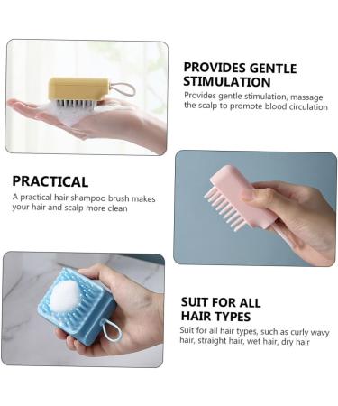 Magiclulu 4-Piece Massage Shampoo Brush Set - Silicone Scalp Scrubber & Thick Hair Comb for Spa-Like Cleansing - Buy Online on GoSupps.com