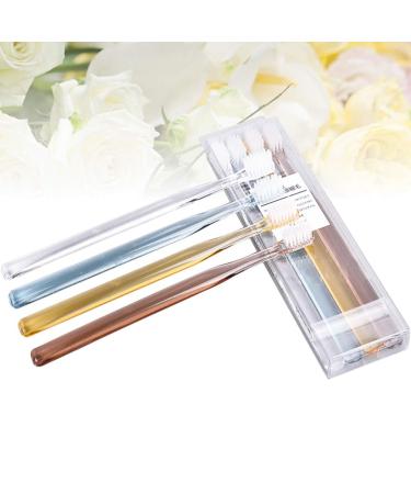 Artibetter Soft Bristle Clear Plastic Toothbrush - Small Head, Travel Portable - 8pcs - Buy Online on GoSupps.com