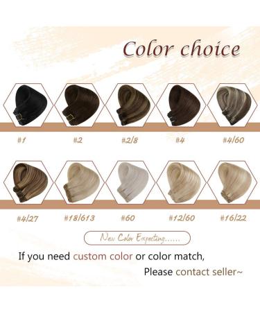 Hetto Treat Remy Hair Extensions - Ash Brown Sew-In Weft #2/8 - 30cm 70g - Real Human Hair with Highlights - Buy Online on GoSupps.com