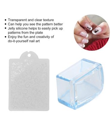 Clear Jelly Nails Stamper - Easy DIY Nail Art Tool for French Manicure | Strong Adsorption & Easy Clean - Buy Online on GoSupps.com