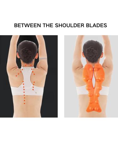 Jiazhouhb Acupressure Massager - Trigger Point & Back Extensor | Neck Relief | Black & Orange - Buy Online on GoSupps.com