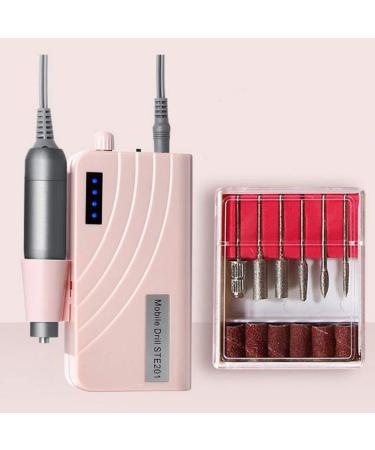 30 000RPM Portable Nail Drill Machine Professional Electric E-File Nail Drill for Acrylic Gel Nails Manicure/Pedicure - Salon or Home Use Nail Buffer Manicure Pedicur Pink - Buy Online on GoSupps.com