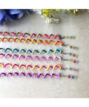 SwirlColor 6-Piece Colorful Rhinestone Hair Accessories for Girls & Women - Stylish Headbands & Braiding Aids - Buy Online on GoSupps.com